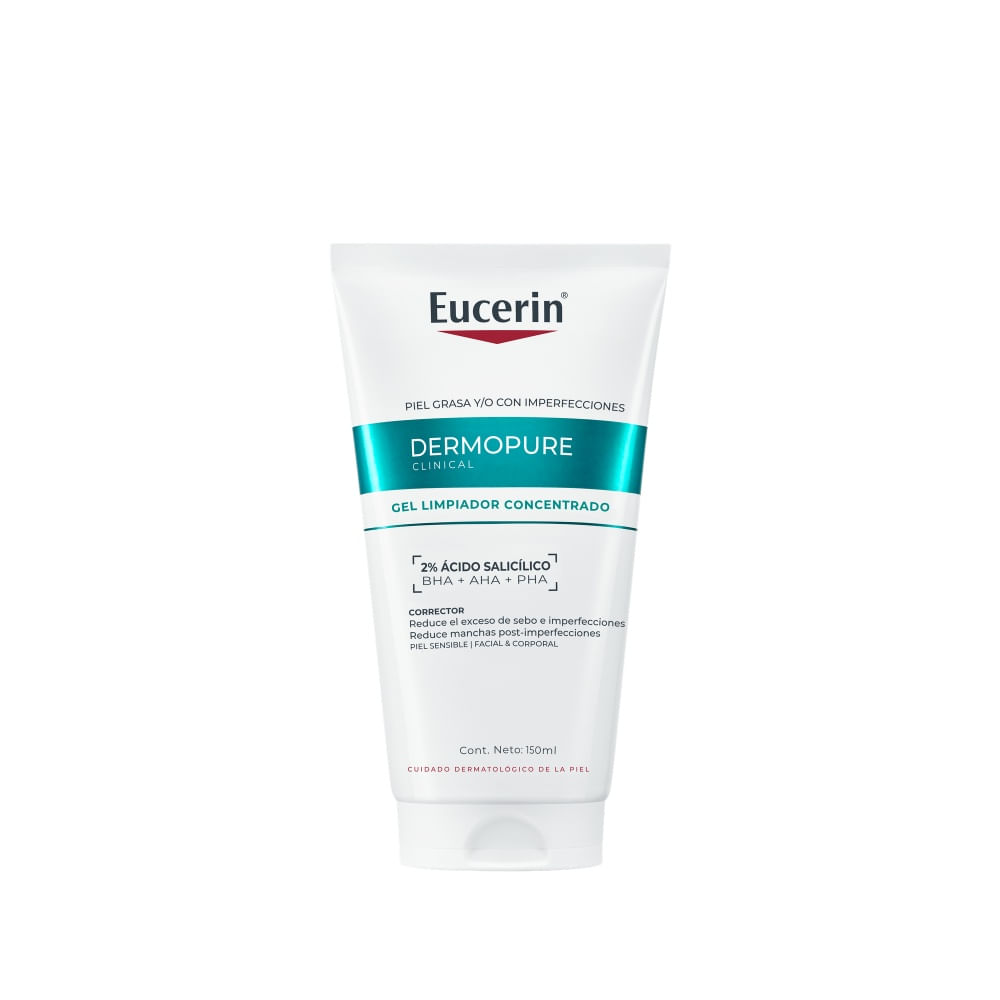 EUCERIN DERMOPURE GEL LIMPIADOR POST IMPERFECCIONES TUBO 150 ML