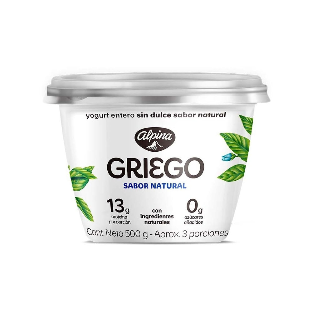 YOGURT ALPINA GRIEGO NATURAL VASO 500 G