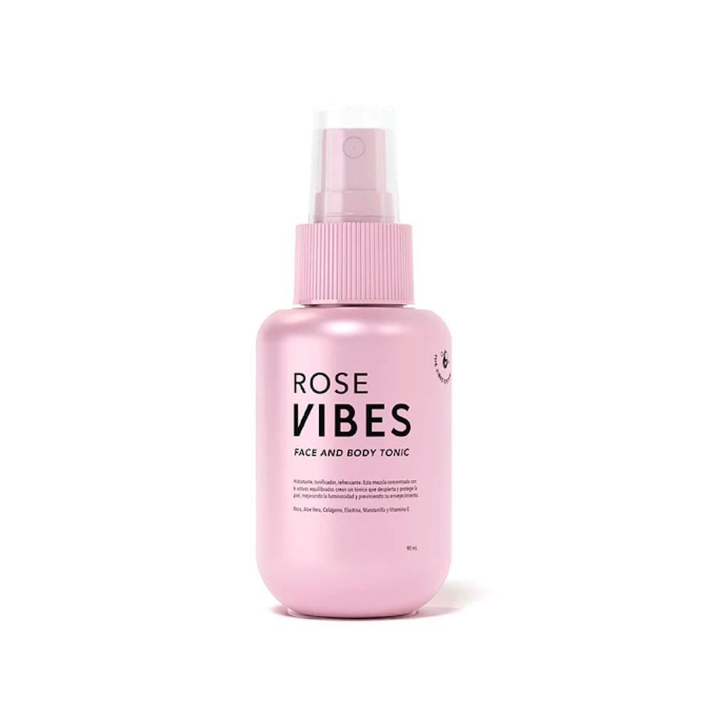 TONICO FACIAL AGUA ROSAS ROSE VIBES FRASCO 90 ML