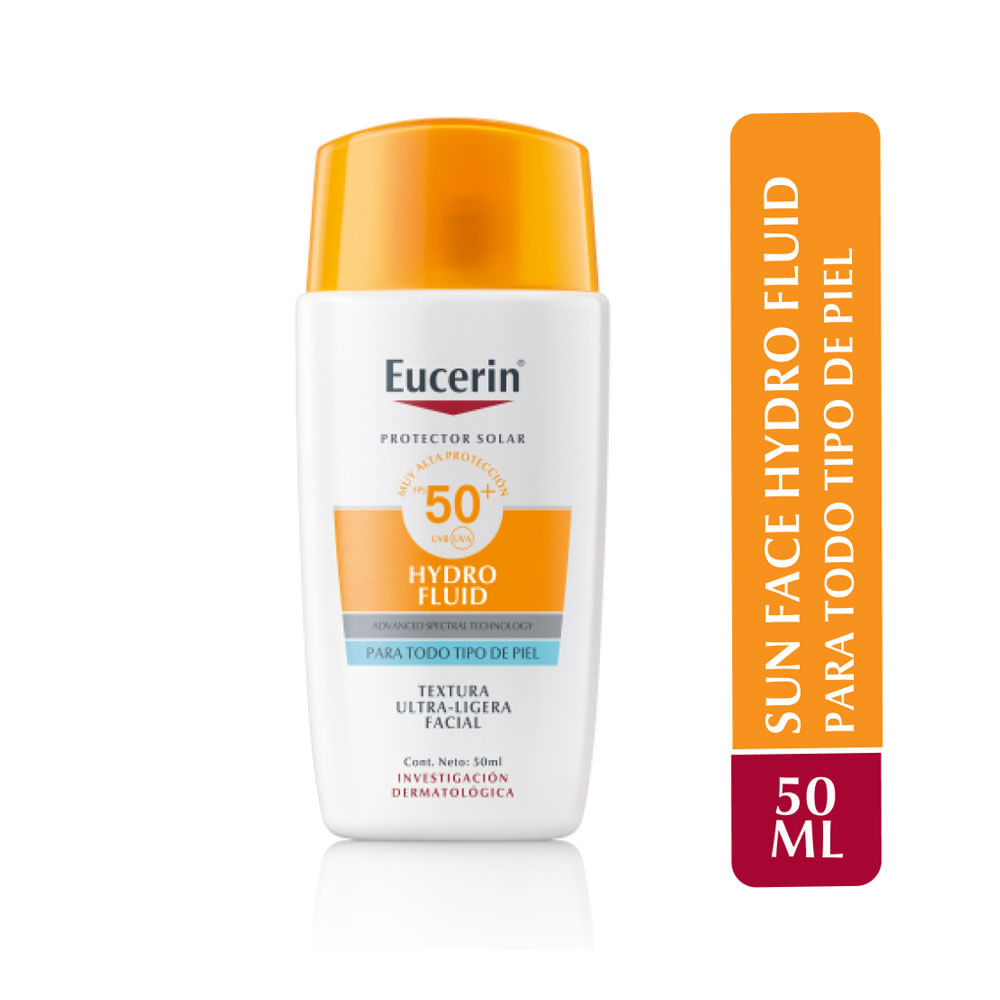 EUCERIN SUN HYDRO FLUIDO SPF 50+ FRASCO 50 ML