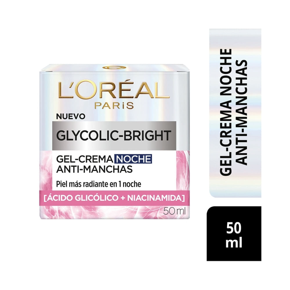 CREMA ANTI-MANCHAS LOREAL GLYCOLIC BRIGHT NIGHT FRASCO 50 ML