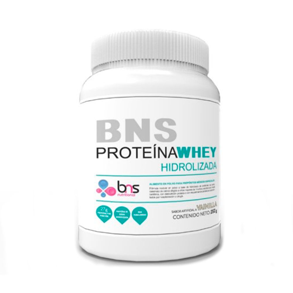 BNS PROTEINA WHEY HIDROLIZADA POLVO POTE 252 G