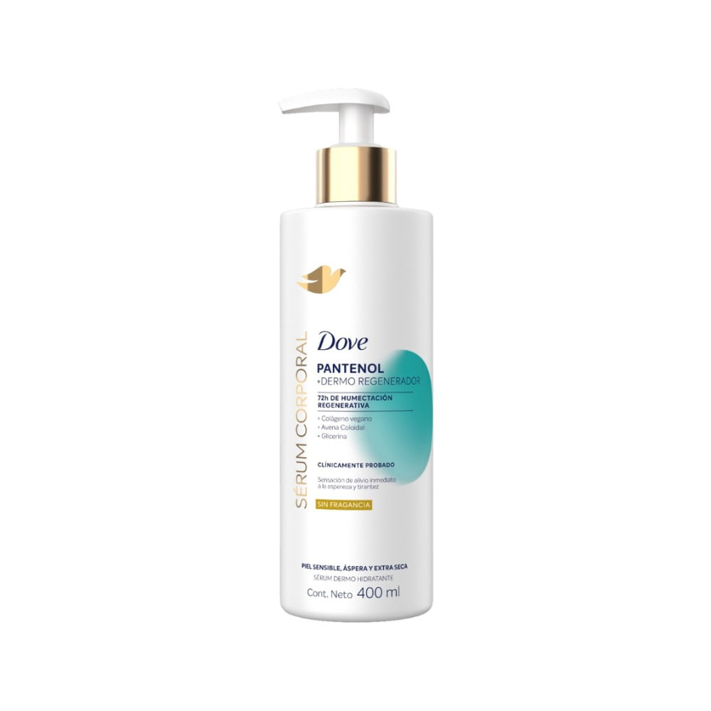 SERUM CORPORAL DOVE PANTENOL DERMO REGENER FRASCO 400 ML