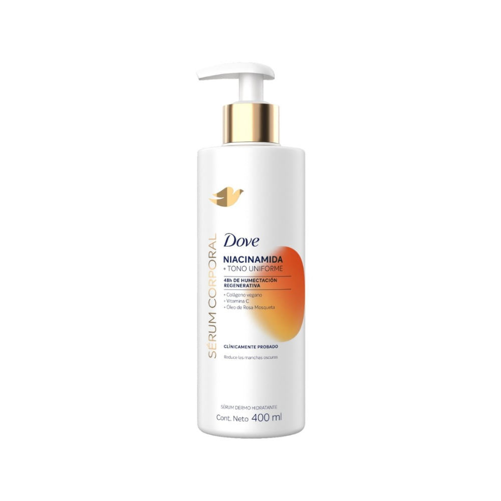 SERUM CORPORAL DOVE NIACINAMIDA TONO UNIFORME FRASCO 400 ML