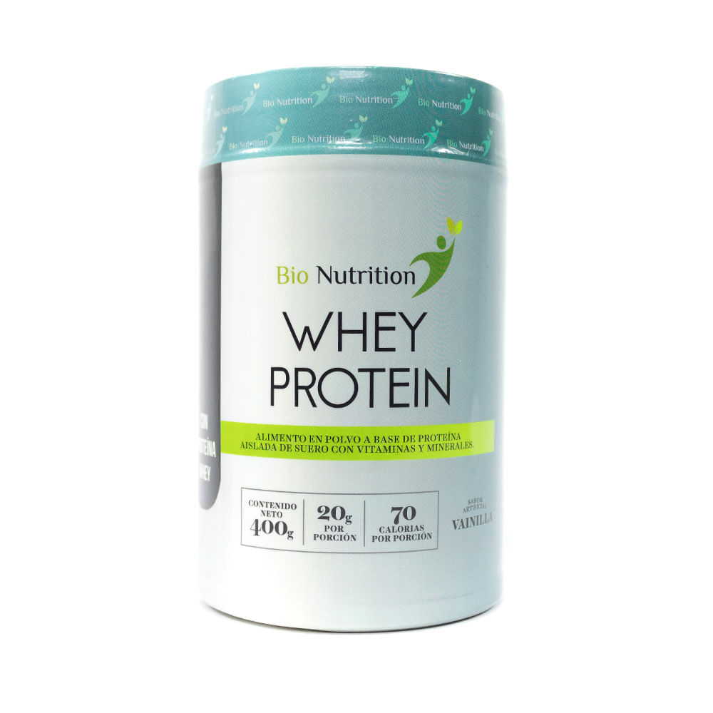 BIONUTRITION WHEY PROTEIN VAINILLA POTE 400 G