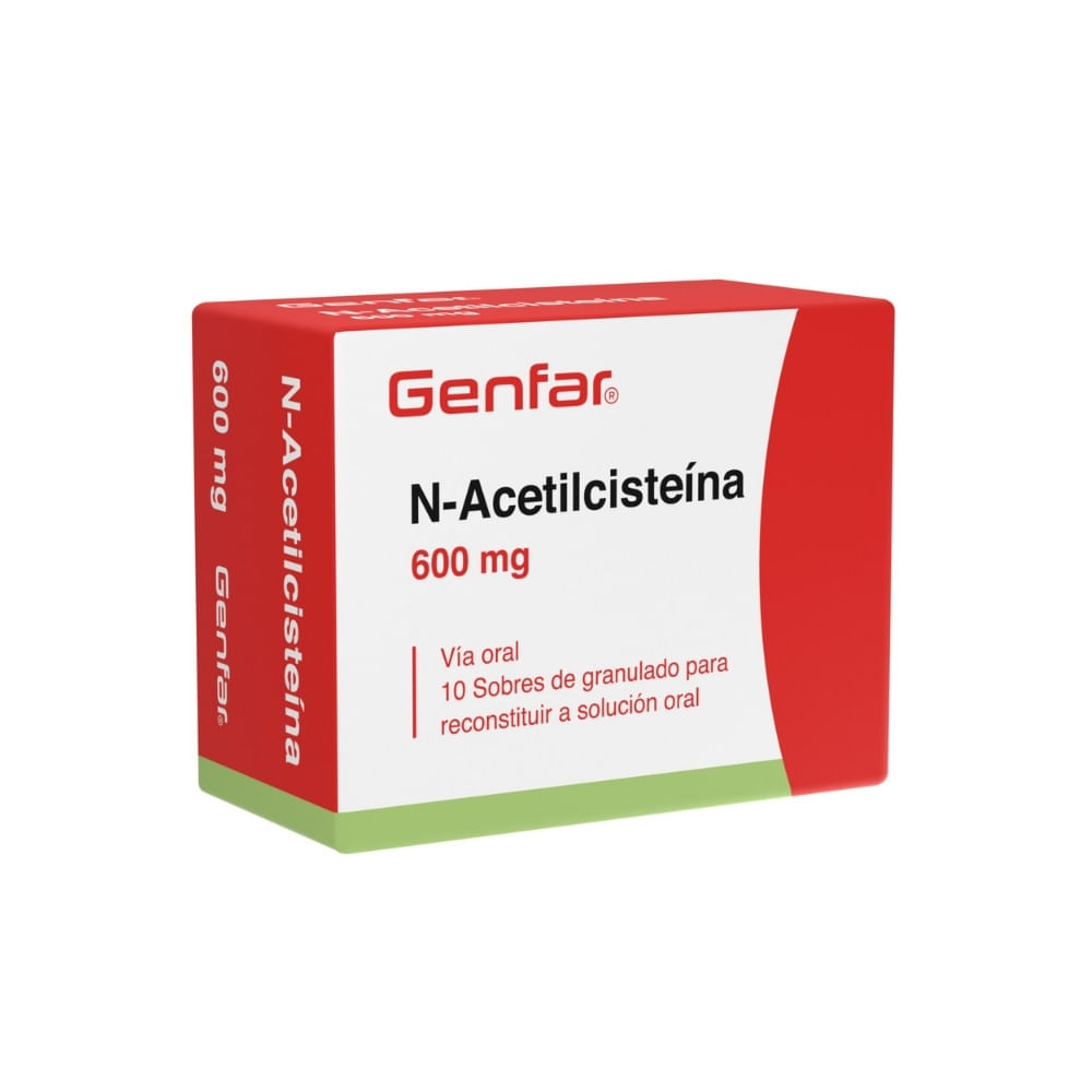 ACETILCISTEÍNA GENFAR SOBRES 600 MG