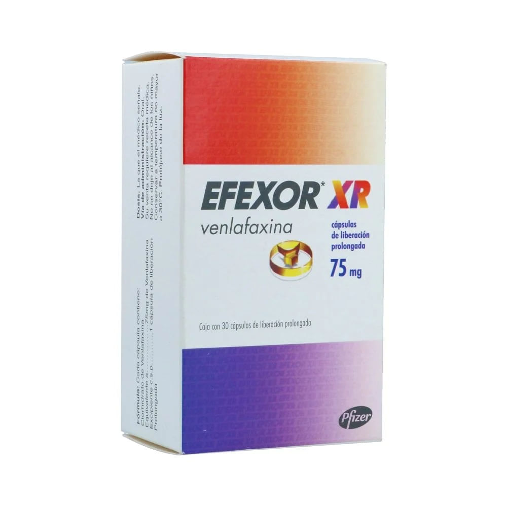 EFEXOR XR (RG) CAPSULAS 75 MG