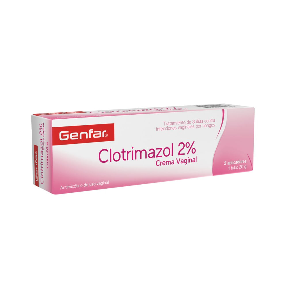 CLOTRIMAZOL GENFAR CREMA VAGINAL 2 % CAJA 20 G