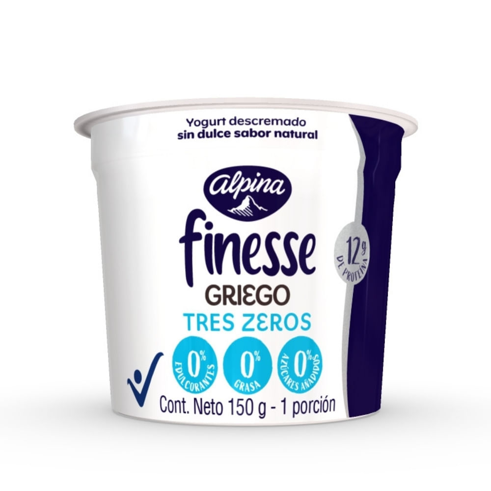 YOGURT GRIEGO ALPINA TRIPLE ZERO FINESSE POTE 150 G