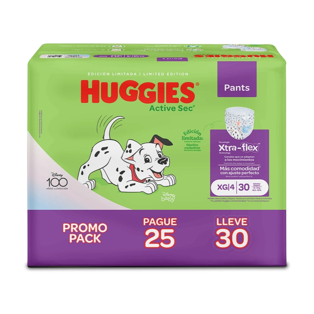 PAÑALES PANTALON HUGGIES ACTSEC ETP 4 BOLSA PAGUE 25 LLEVE 30