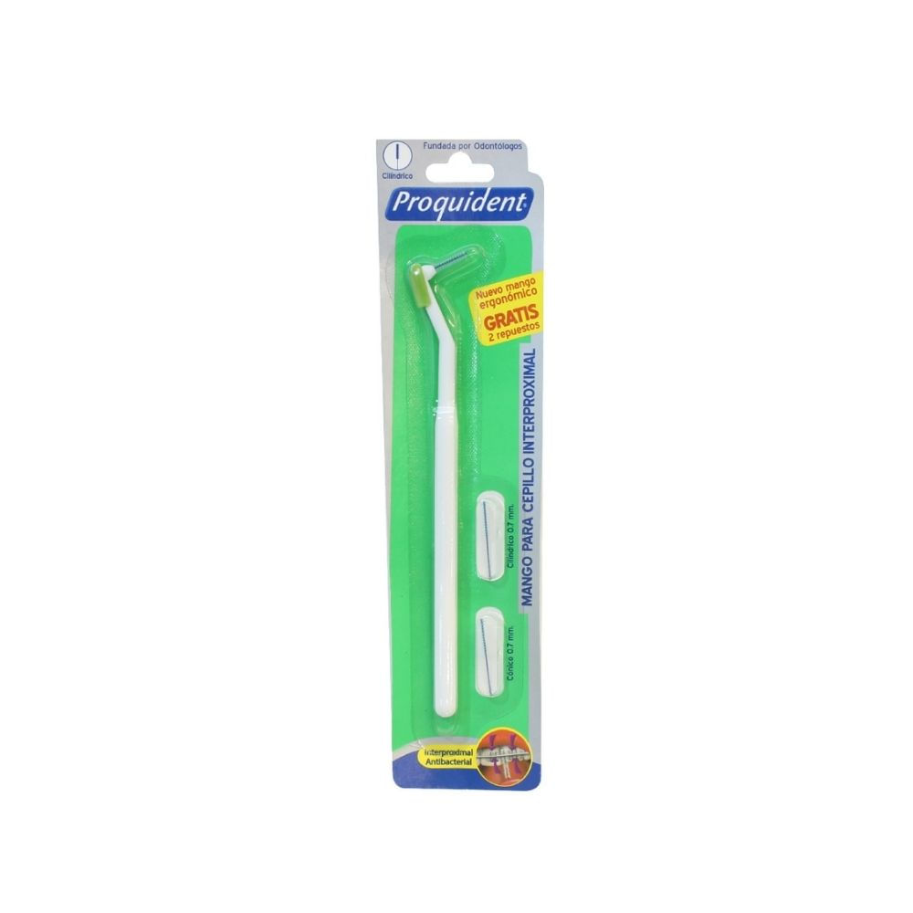 CEPILLO DENTAL PROQUIDENT INTERPROXIMAL+ 2 REPUESTOS X 1 UND