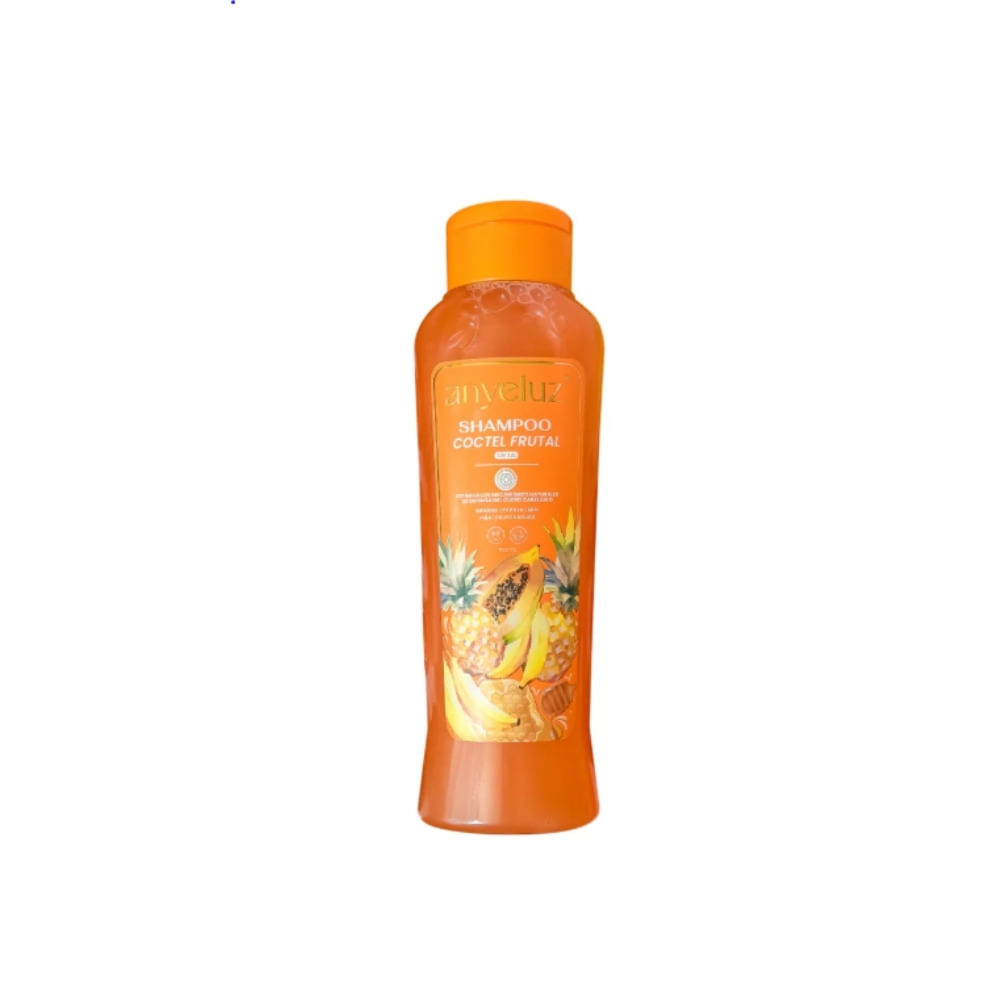SHAMPOO ANYELUZ COCTEL FRUTAL FRASCO 500 ML