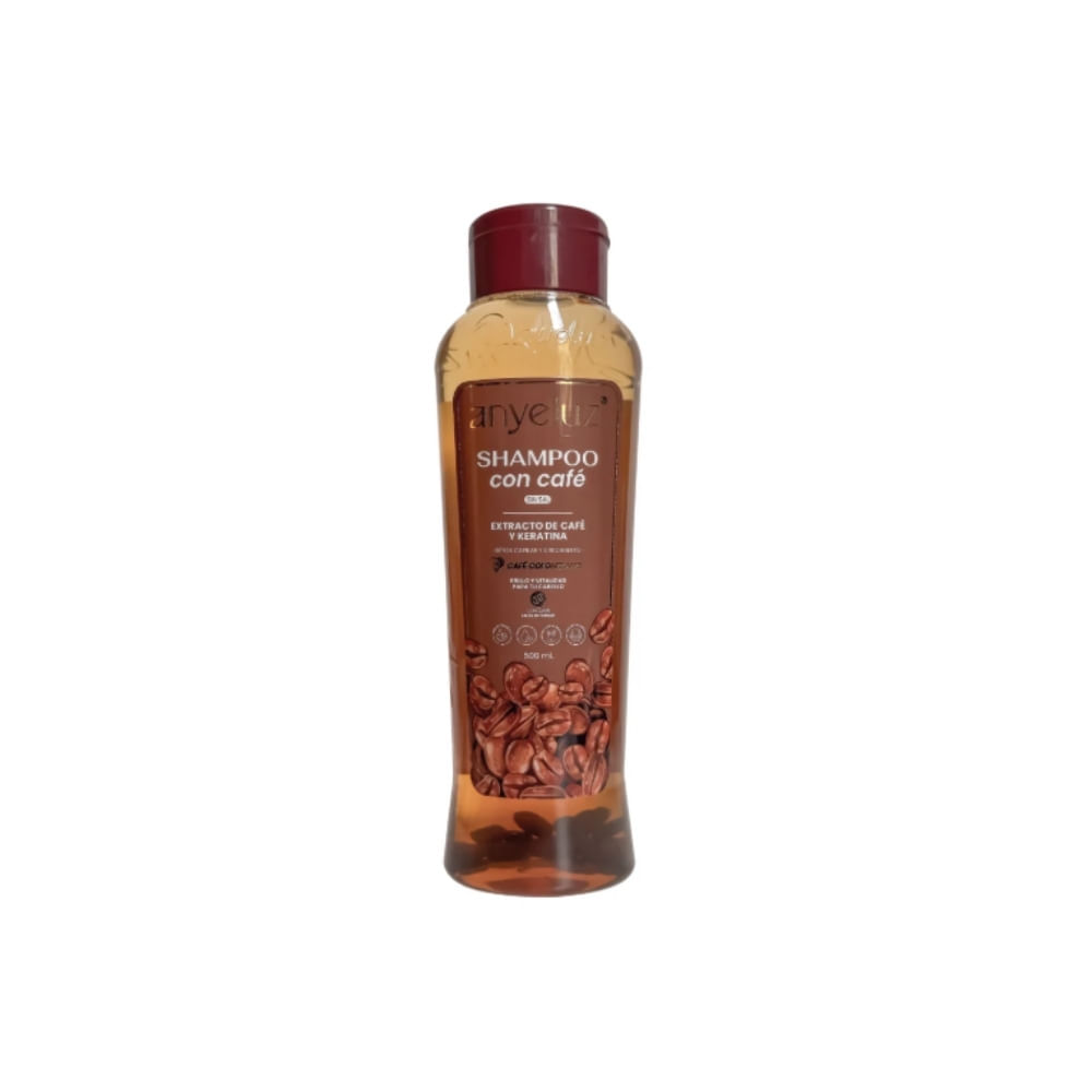 SHAMPOO ANYELUZ CON CAFE FRASCO 500 ML