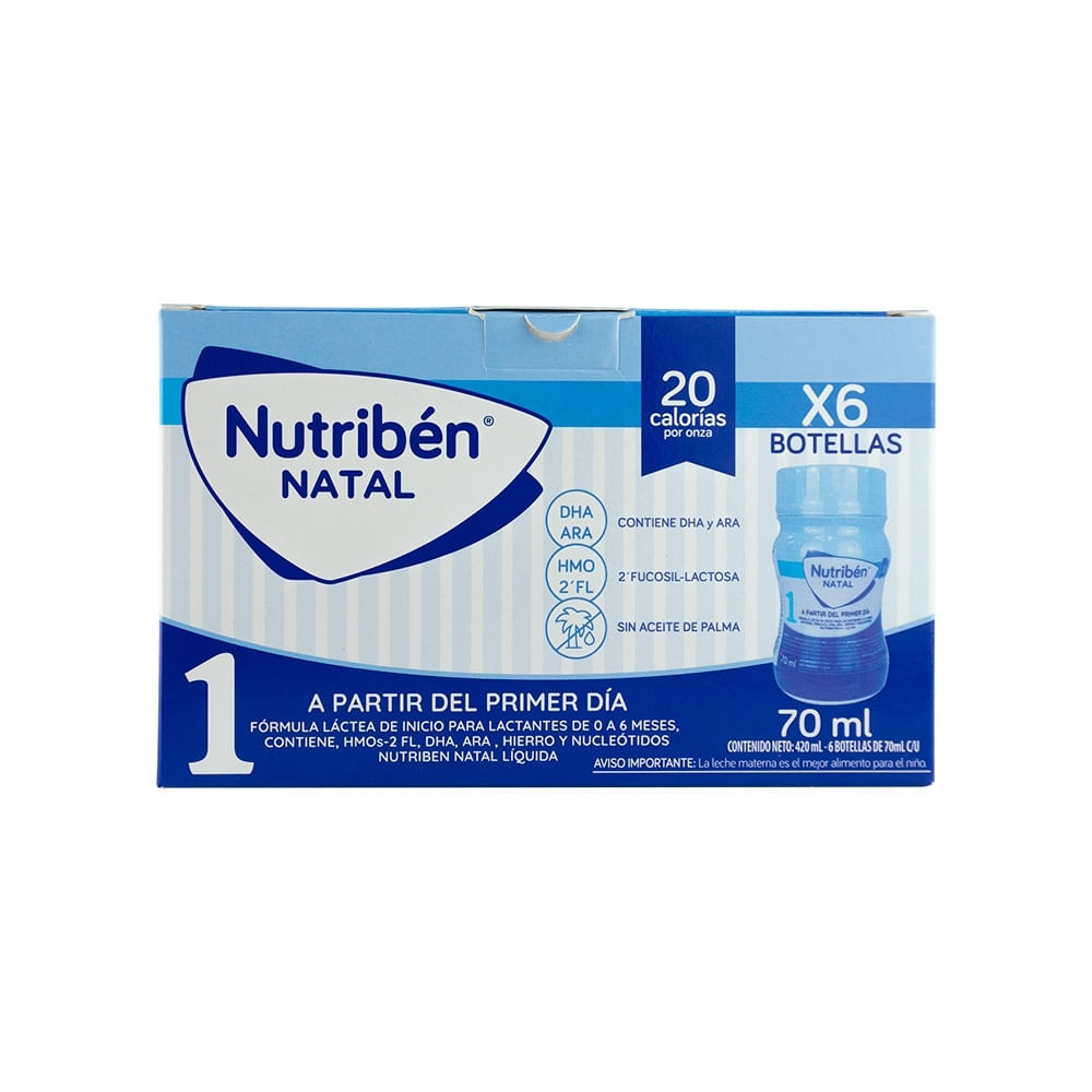 NUTRIBEN NATAL BOTELLA 70ML CAJA X 6 UNDS