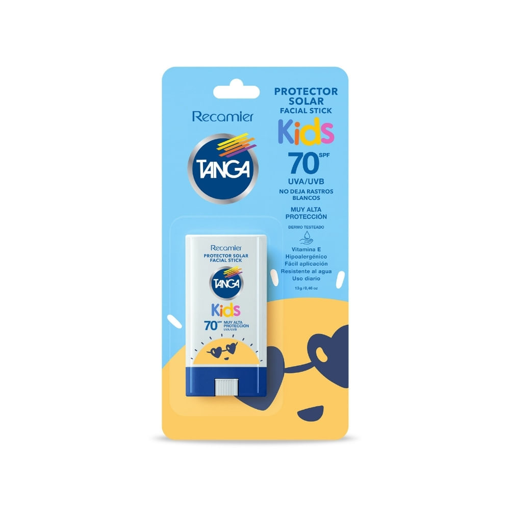 BLOQUEADOR TANGA FACIAL KIDS SPF 70 BARRA 13 G