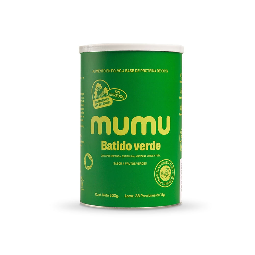 BATIDO VERDE MUMU POLVO POTE 500 G