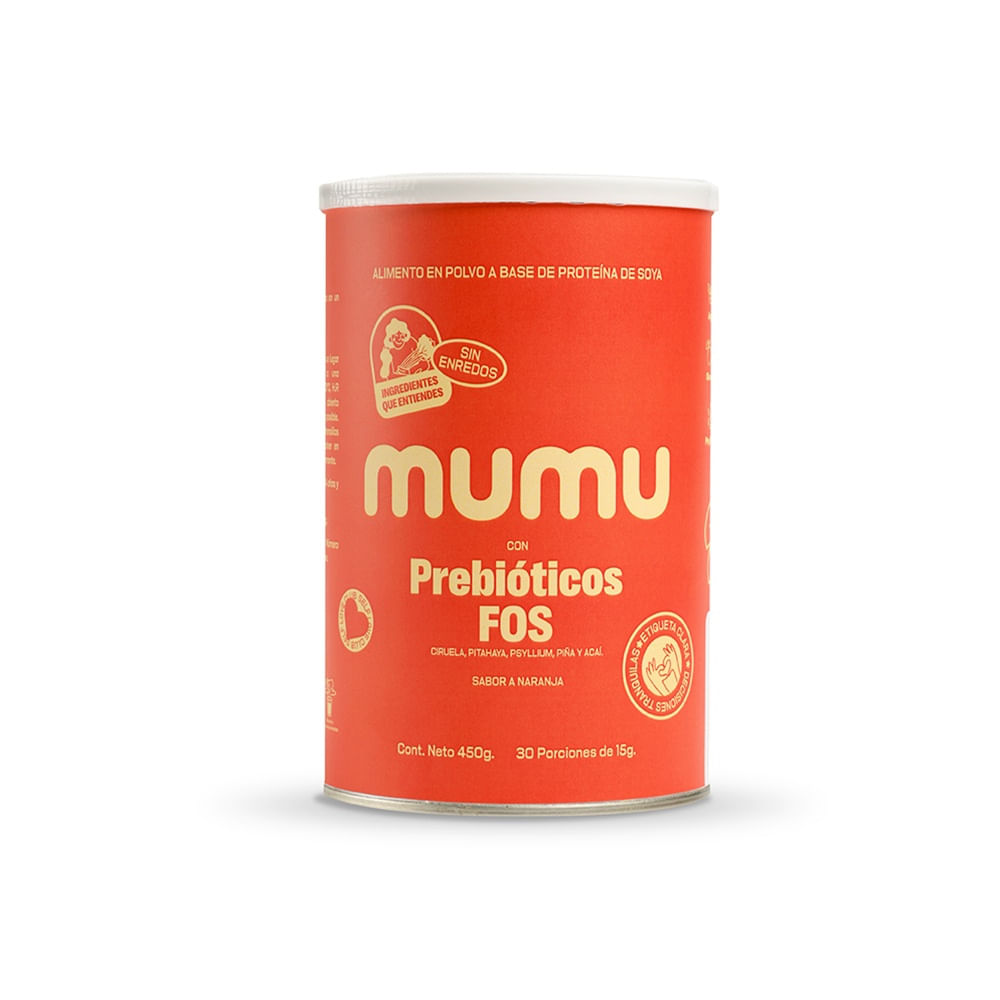 FIBRA PREBIOTICA MUMU POLVO POTE 450 G