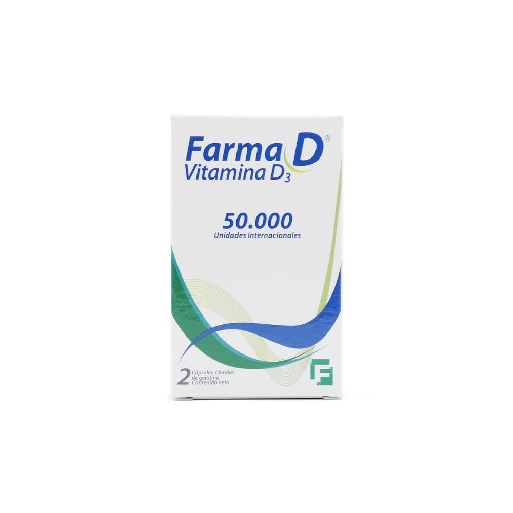 FARMA D CAPSULAS BLANDAS 50000 UI CAJA X 2 UNDS