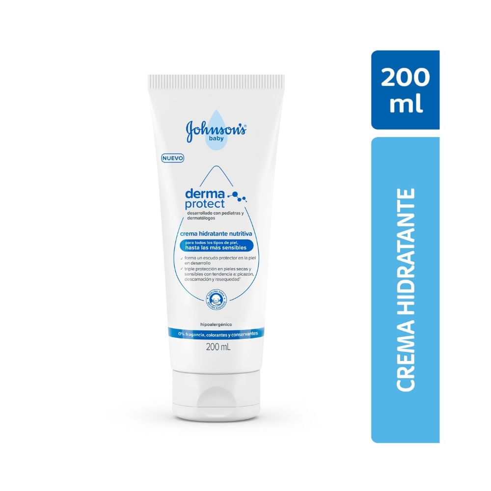 CREMA HIDRATANTE JOHNSON BABY DERMA PROTECT TUBO 200 ML