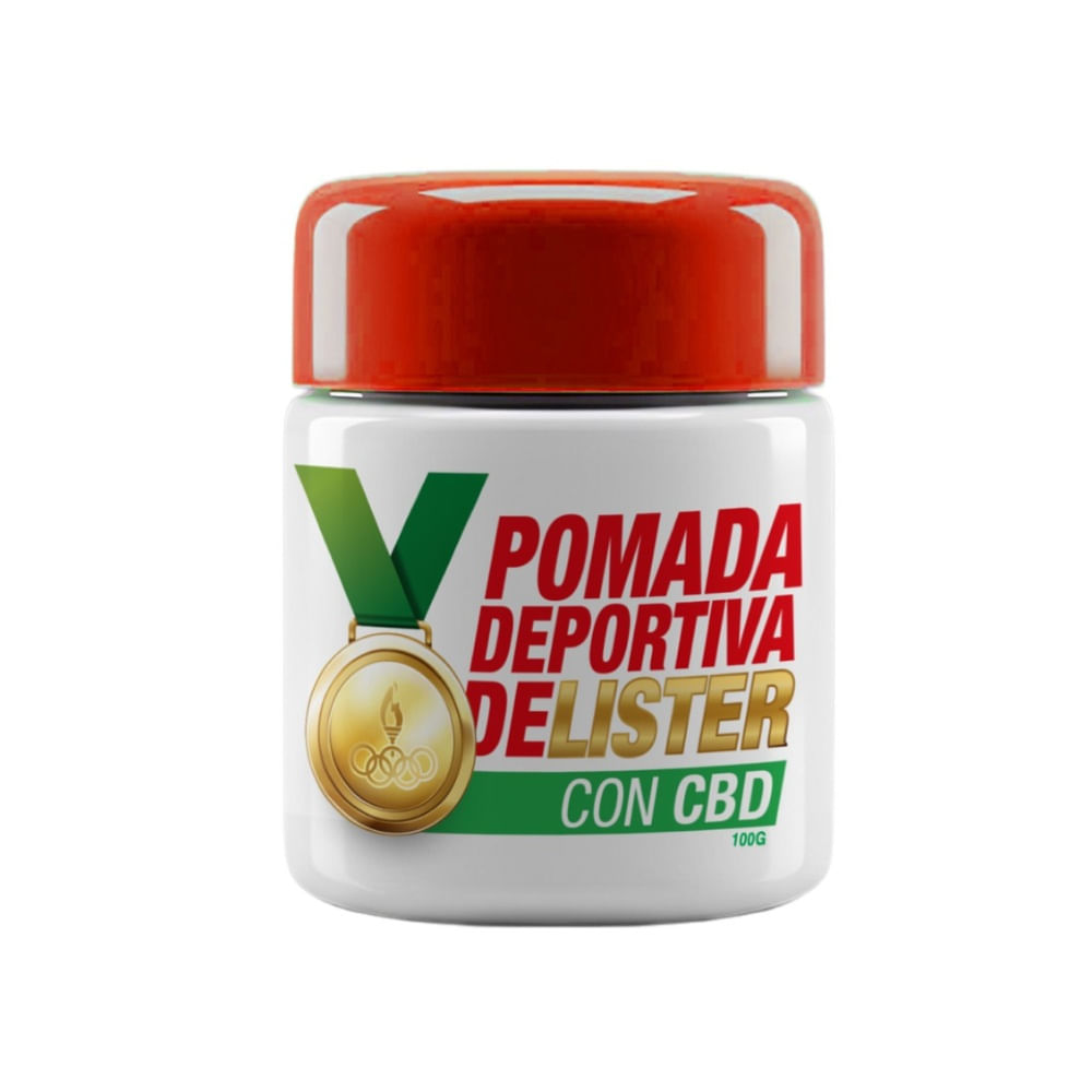 POMADA DEPORTIVA LISTER CON CBD POTE 100 G