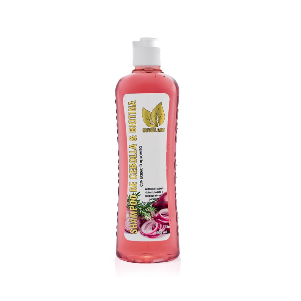 SHAMPOO CEBOLLA ROMERO Y BIOTINA NATURAL SANT FRASCO 500 ML