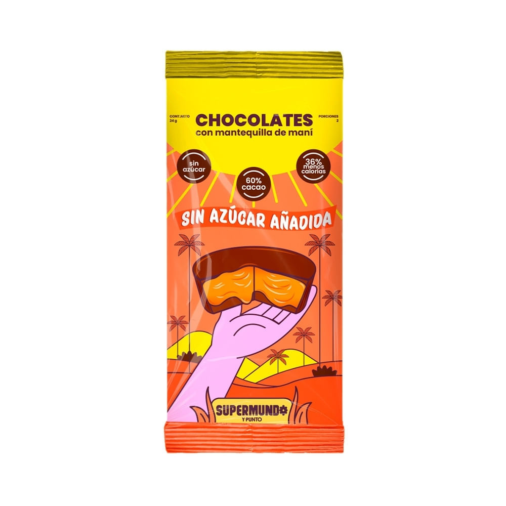 BOMBONES RELLENOS MANTEQUILLA DE MANI PURPOSE BOLSA 24 G