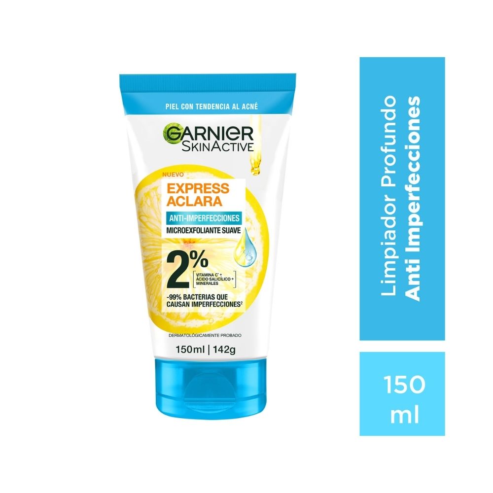 GEL EXFOLIANTE ANTI IMPERFECCIONES GARNIER FRASCO 150 ML