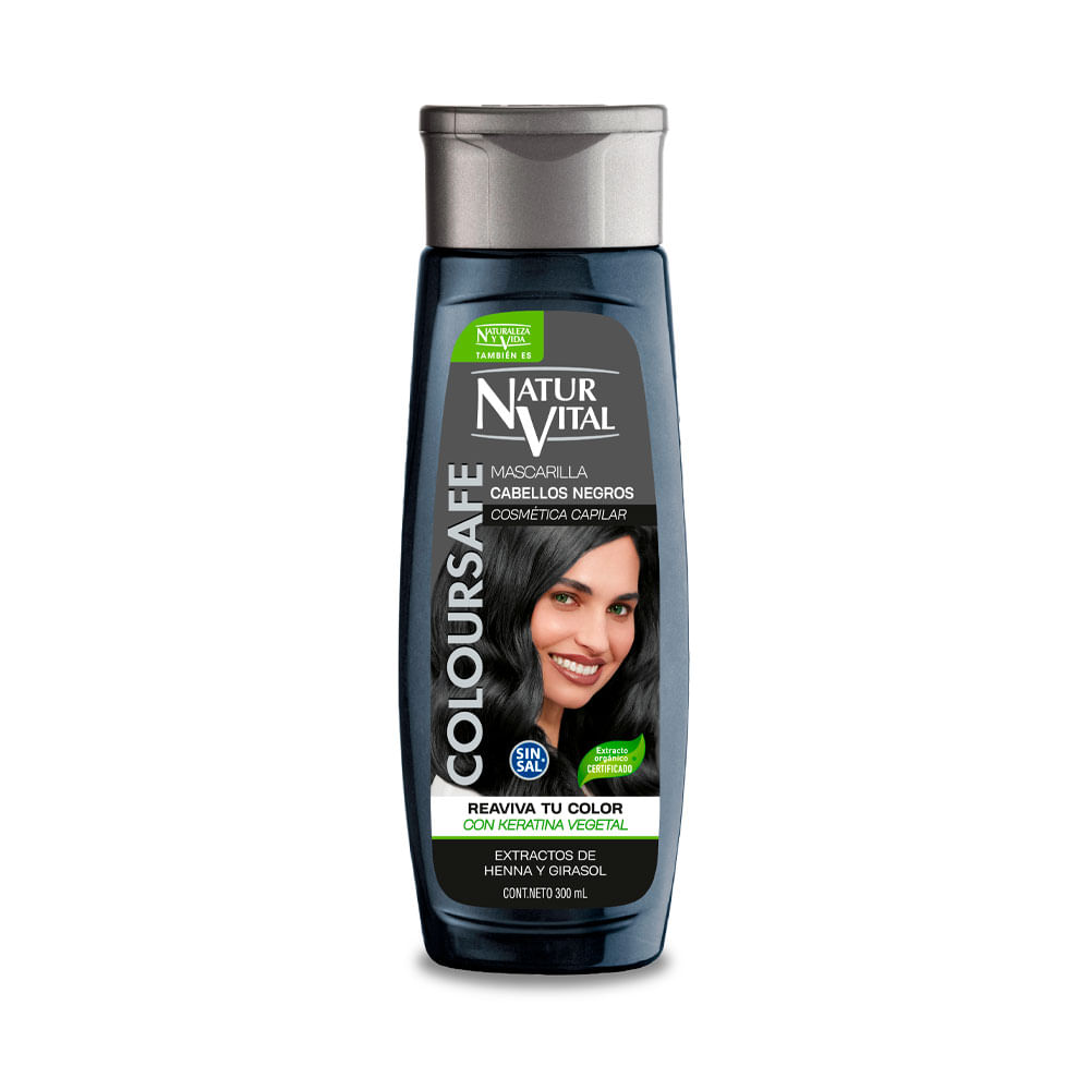 MASCARILLA NATURALEZA Y VIDA CABELL NEGRO FRASCO 300 ML