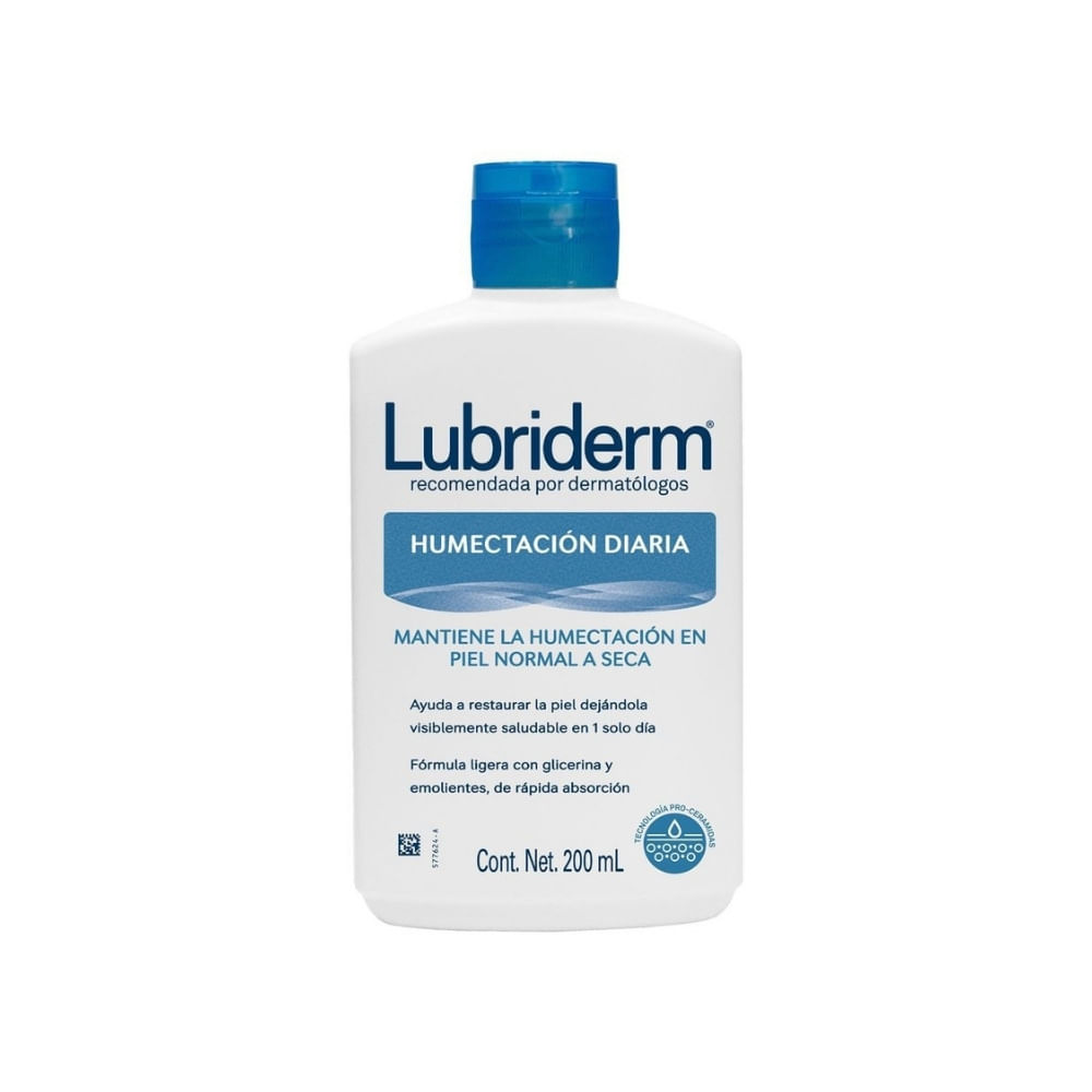 CREMA LUBRIDERM HUMECTACION DIARIA FRASCO 200 ML