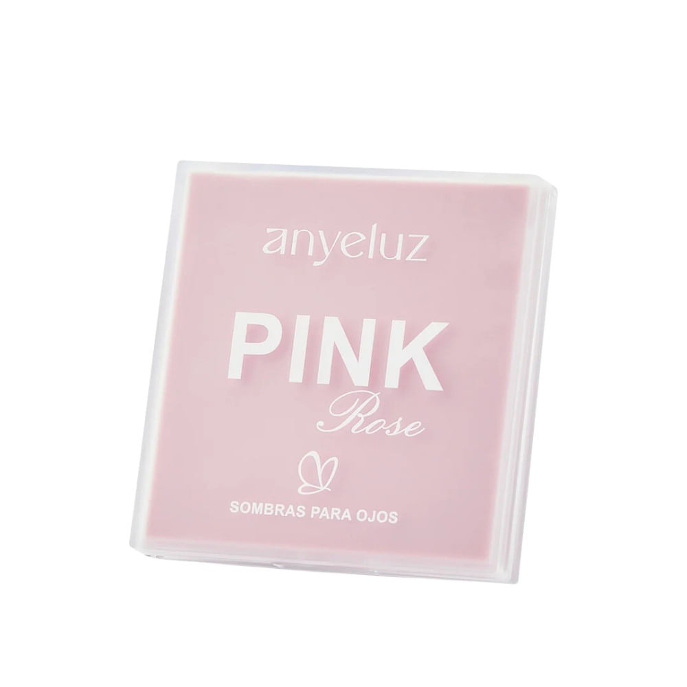 PALETA SOMBRAS PARA OJOS PINK ROSE ANYELUZ CAJA X 1 UND