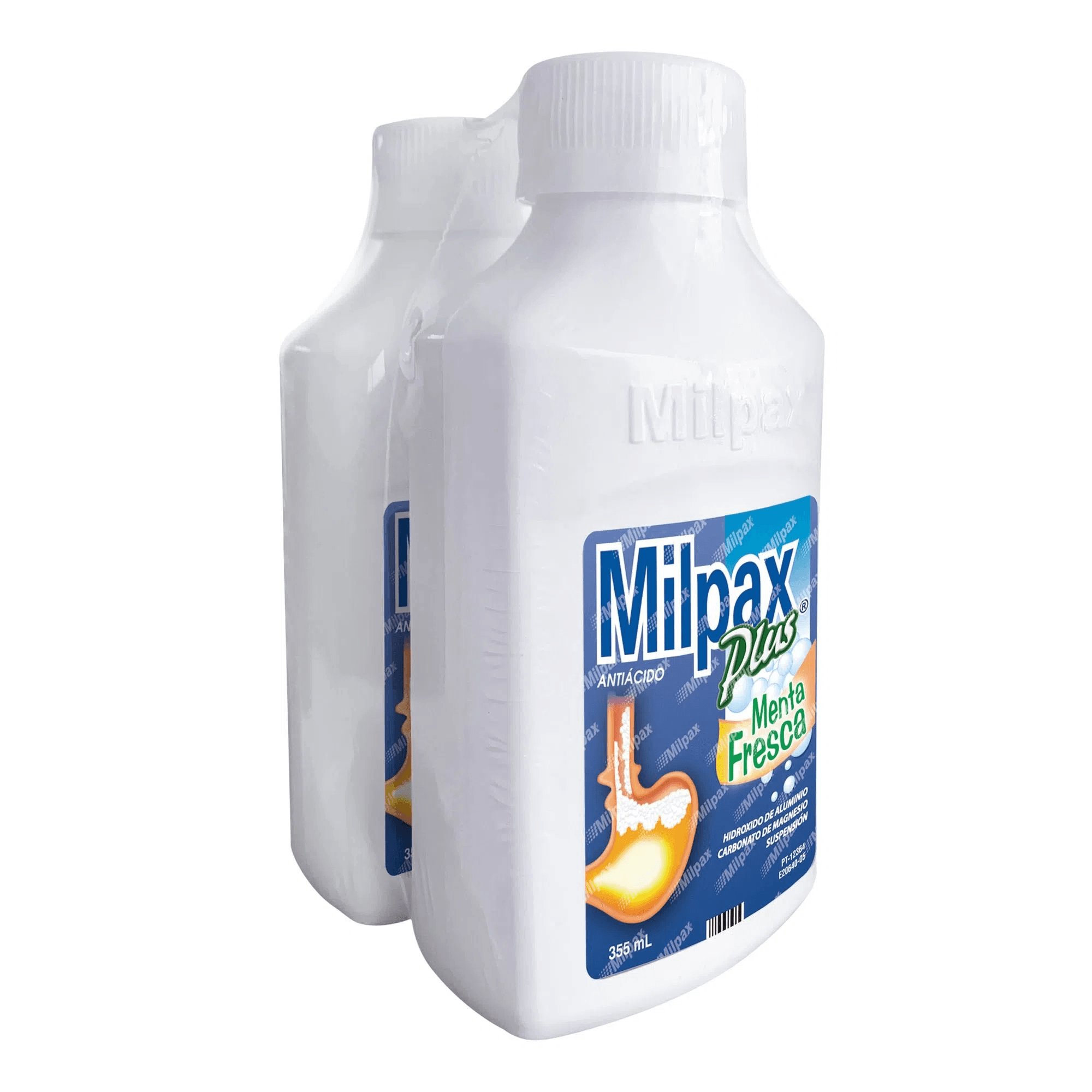 MILPAX PLUS P.E. MENTA FRESCA FRASCO 2 X 355 ML