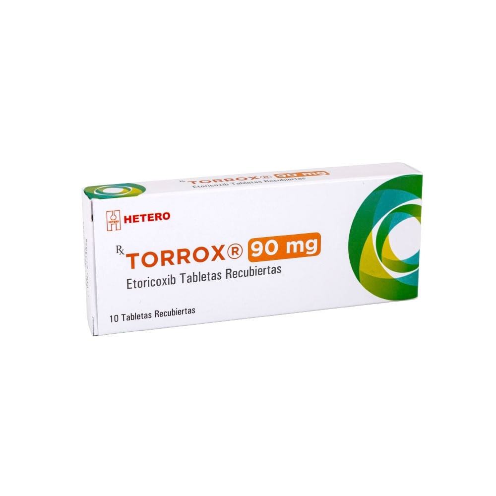TORROX (ETORICOXIB) TABLETAS 90 MG CAJA X 10 UNDS