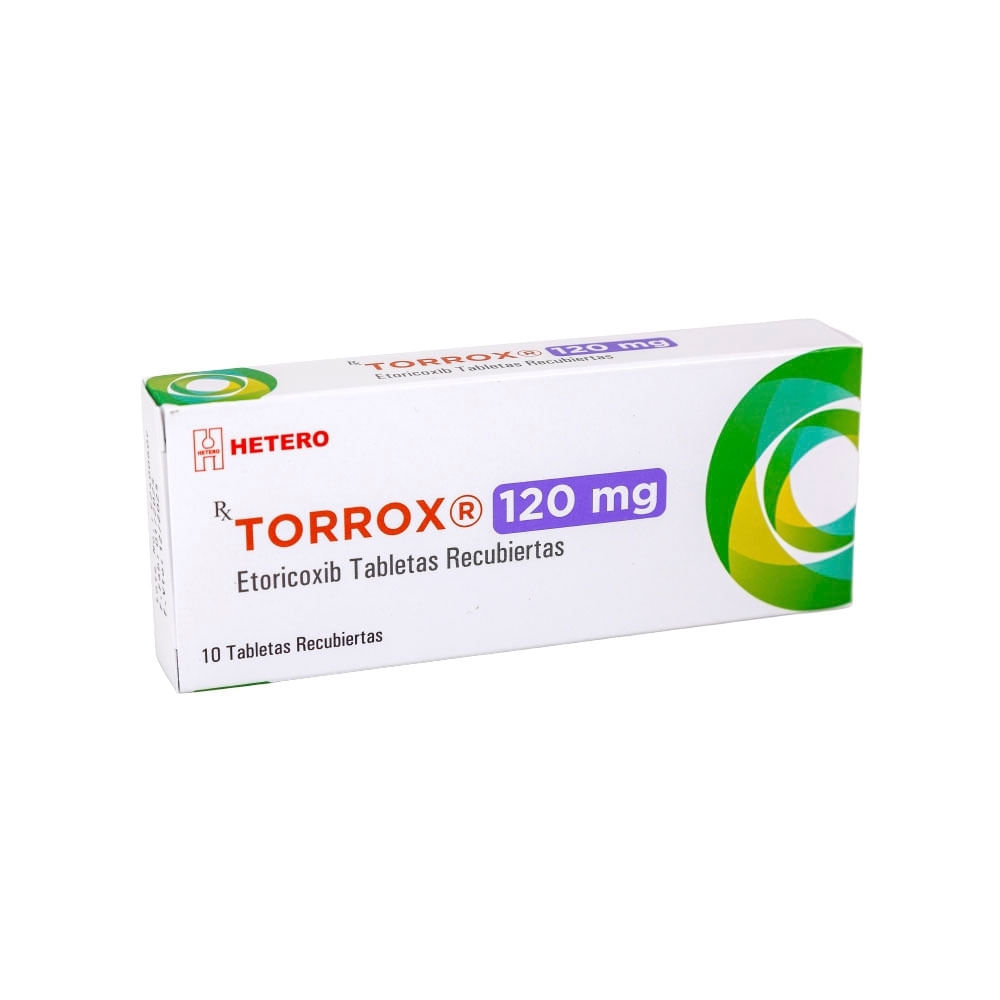 TORROX (ETORICOXIB) TABLETAS 120 MG CAJA X 10 UNDS