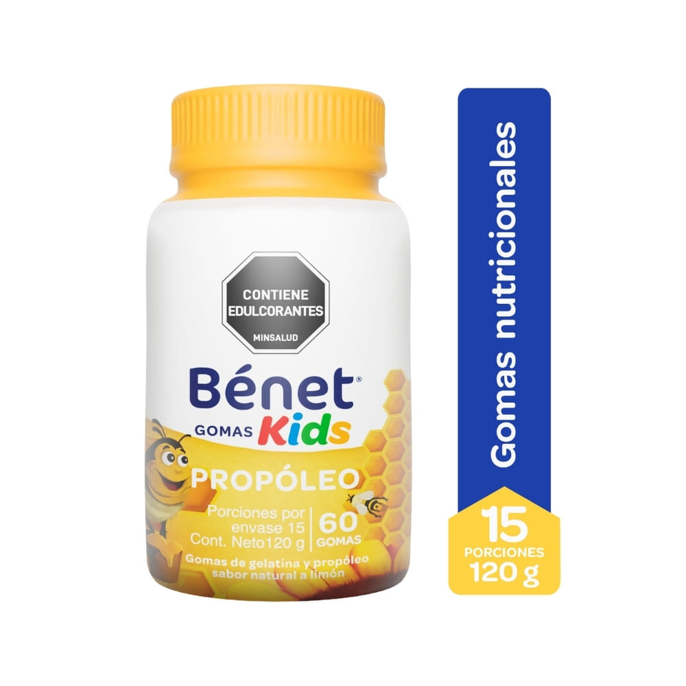 BENET KIDS PROPOLEO GOMAS SIN AZUCAR FRASCO 120 G