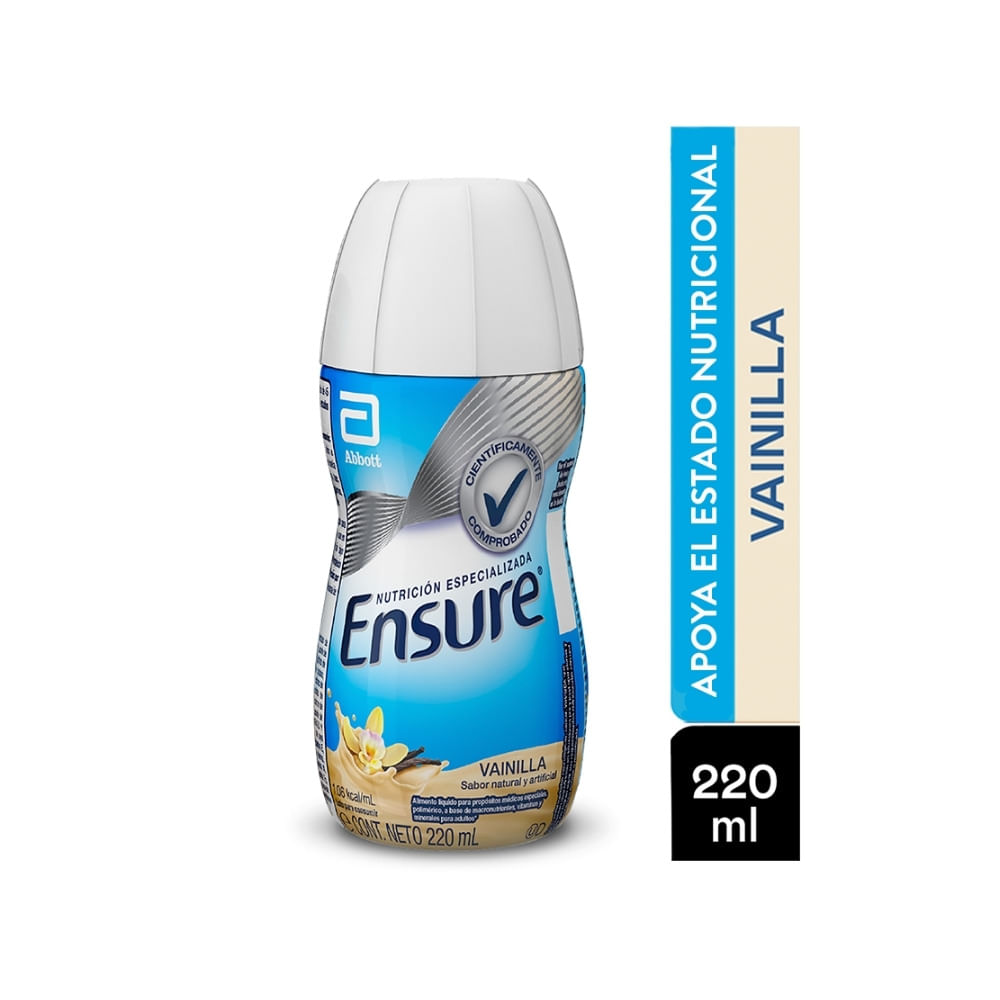 ENSURE VAINILLA LIQUIDO FRASCO 220 ML