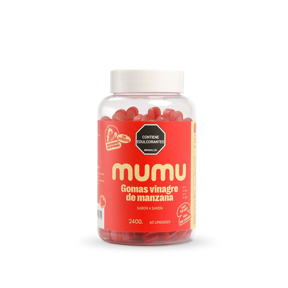 GOMAS MUMU VINAGRE DE MANZANA FRASCO 240 G