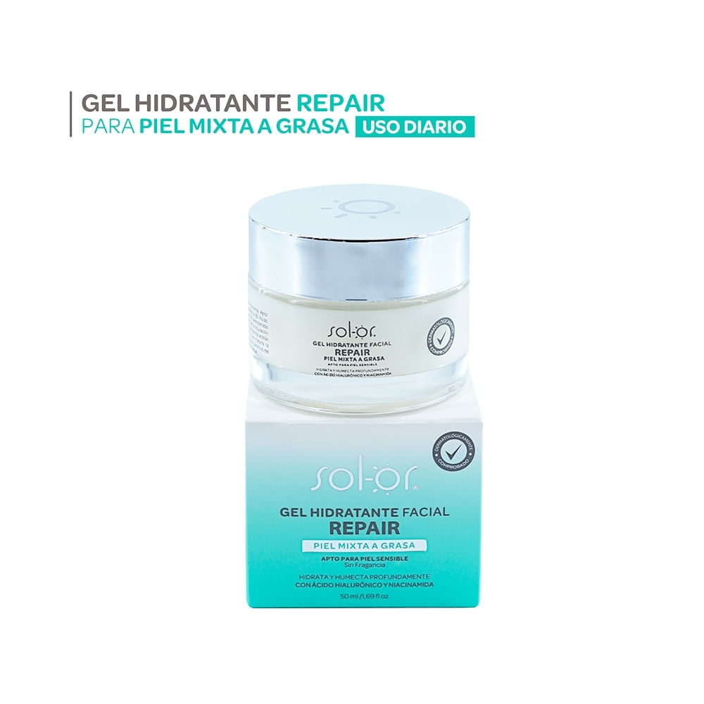 SOLOR REPAIR GEL HIDRATANTE FRASCO 50 ML