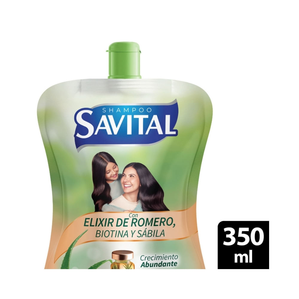 SHAMPOO SAVITAL ELIXIR DE ROMERO DOYPACK 350 ML