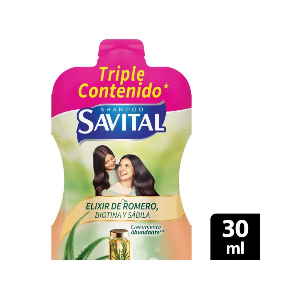 SHAMPOO SACHET SAVITAL ELIXIR DE ROMERO CAJA X 20 UNDS