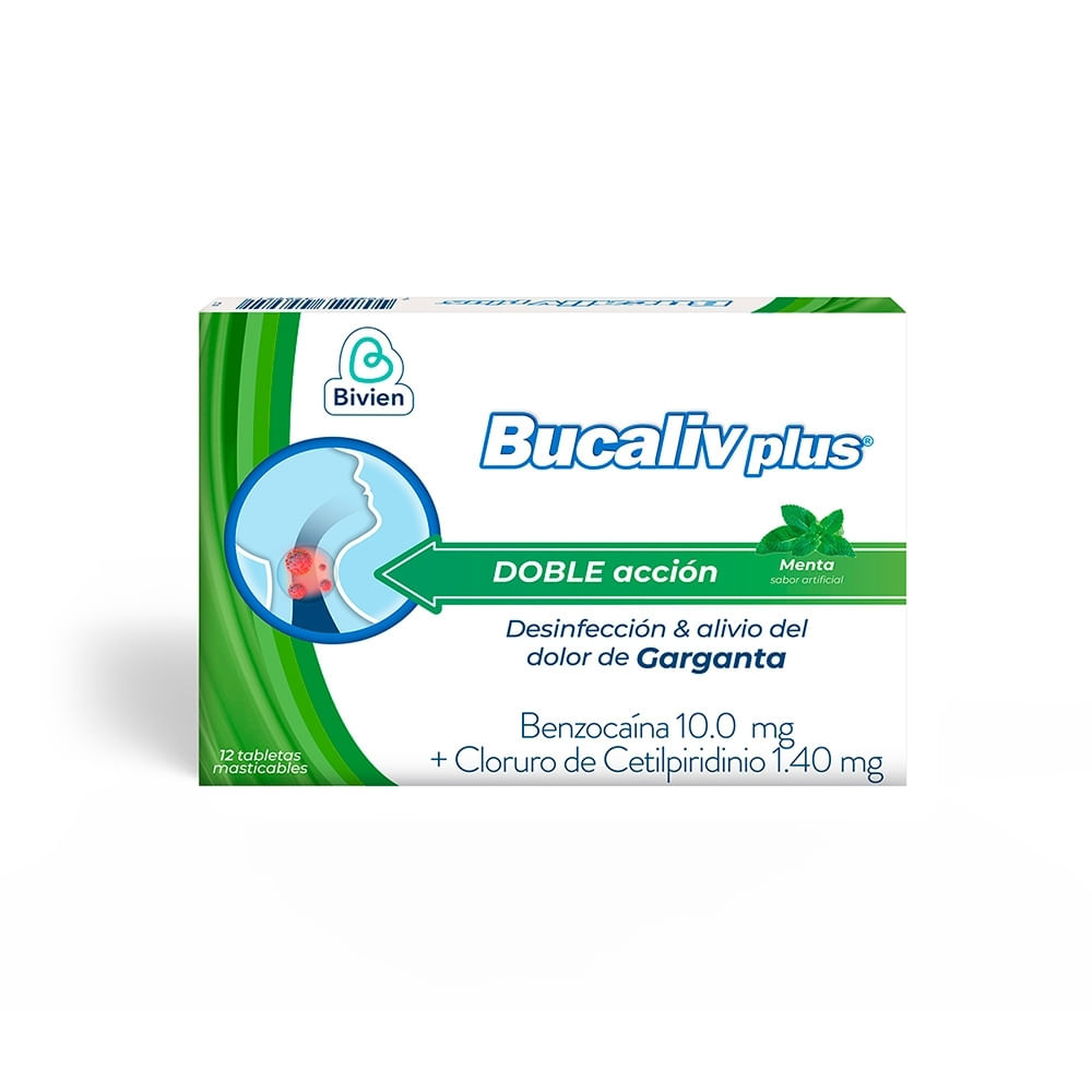 BUCALIV PLUS TABLETAS MENTA