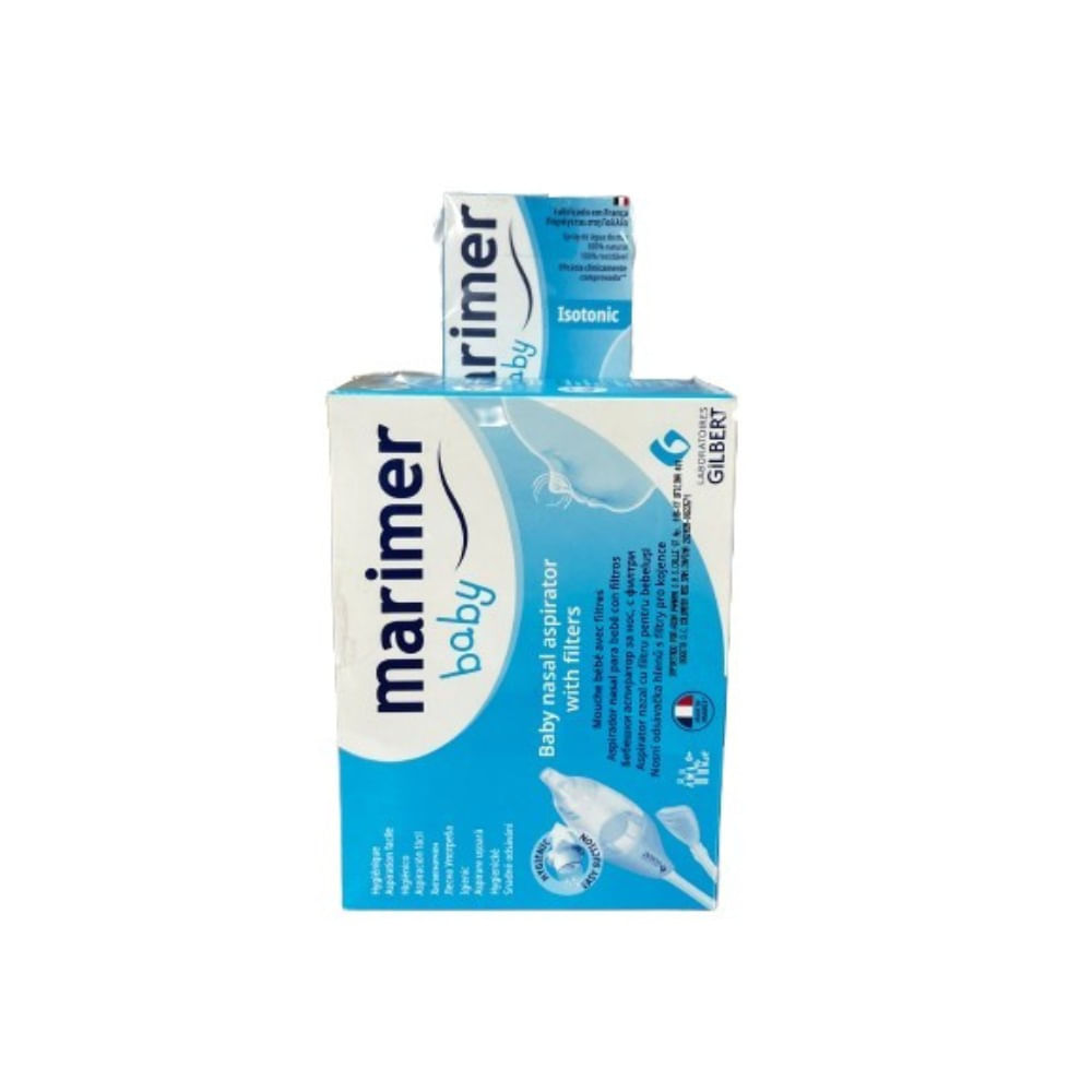 OFERTA MARIMER ASPIRADOR NASAL+ GRATIS MARIMER BABY ISOTONICO CAJA 100 ML