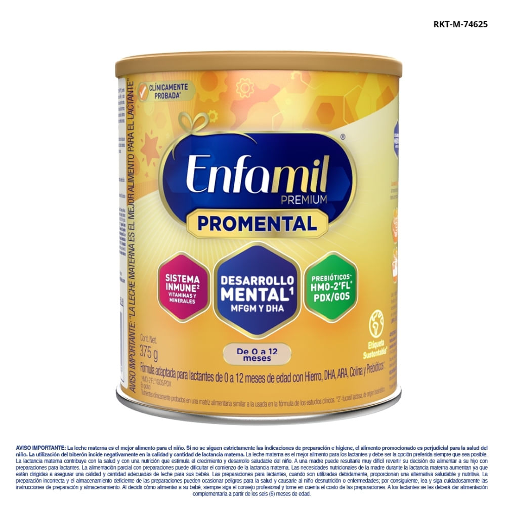 ENFAMIL PREMIUM PROMENTAL 0-12 MESES LATA 375 G