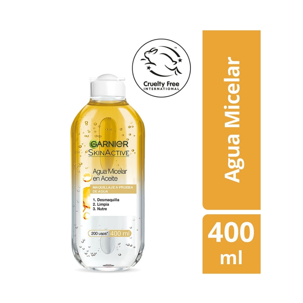 AGUA MICELAR BIFASICA GARNIER FRASCO 400 ML