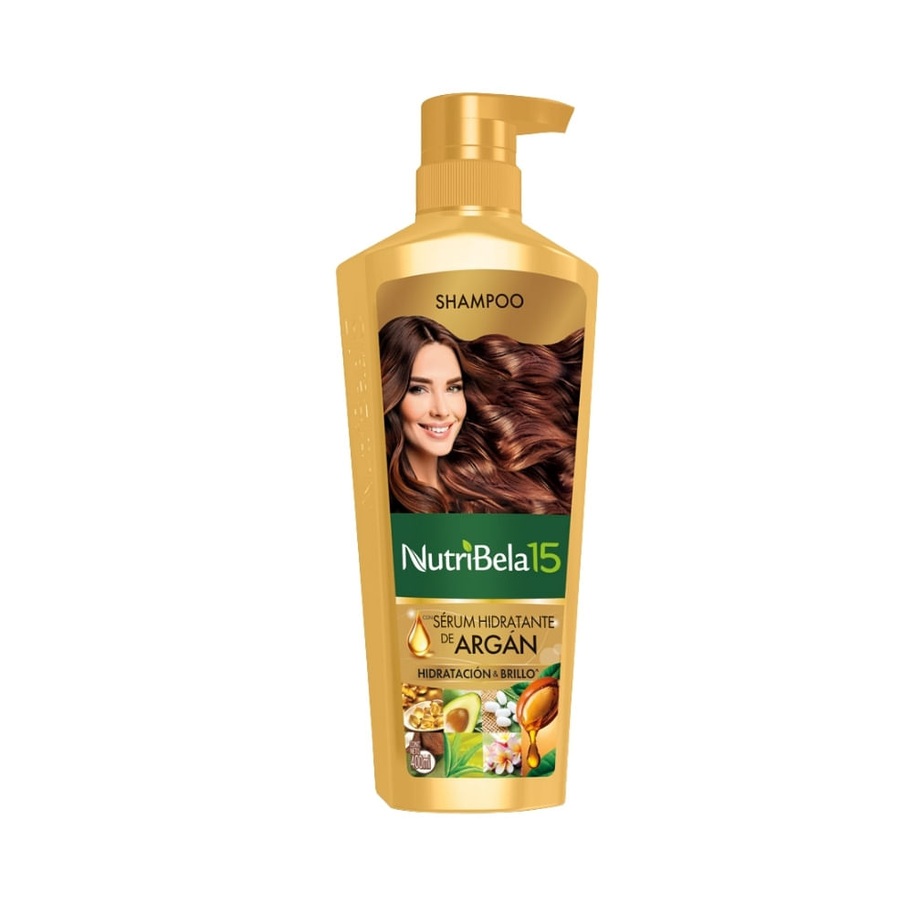 NUTRIBELA SHAMPOO SERUM HIDRATANTE DE ARGAN FRASCO 400 ML