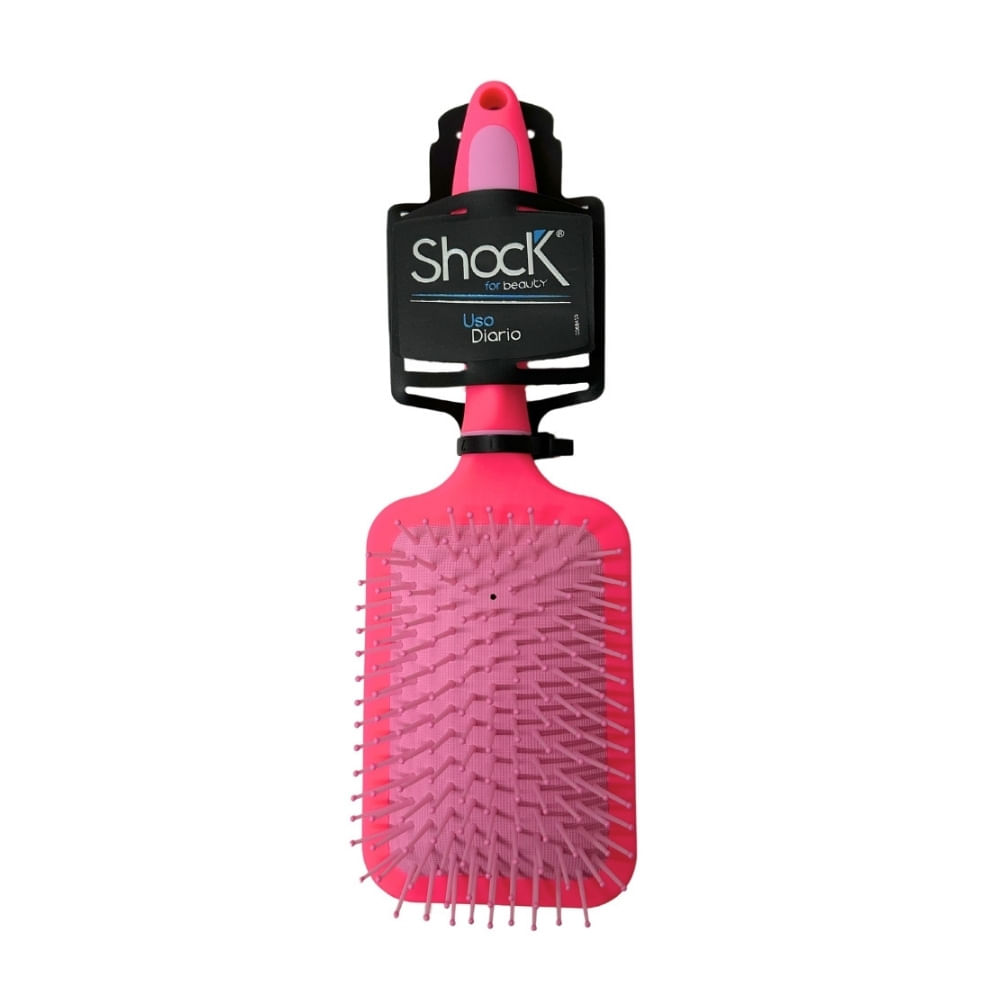 CEPILLO SHOCK PALETA FUCSIA COMBINADO X 1 UND