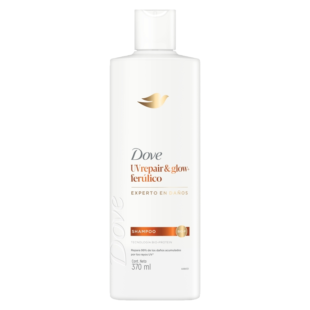 SHAMPOO DOVE UV REPAIR & GLOW FRASCO 370 ML