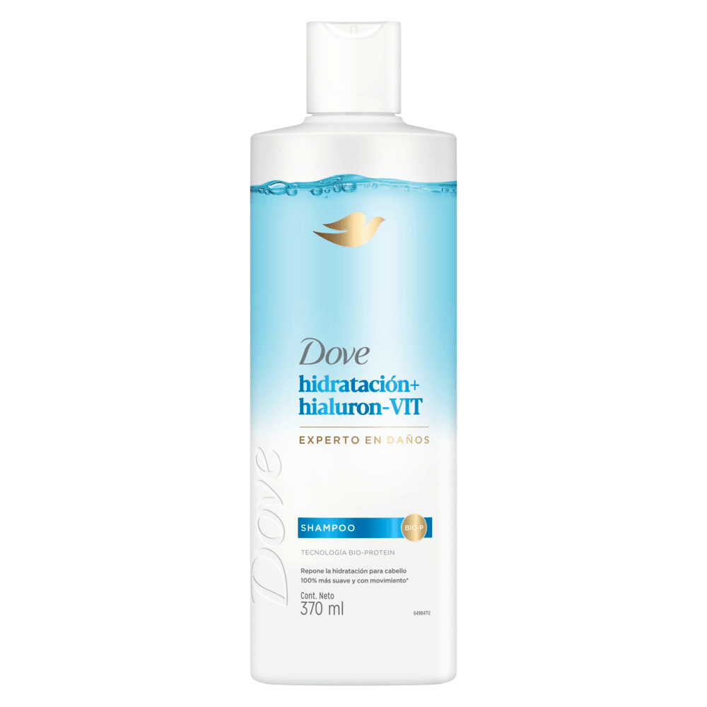 SHAMPOO DOVE HIDRATACION HIALURON VIT FRASCO 370 ML