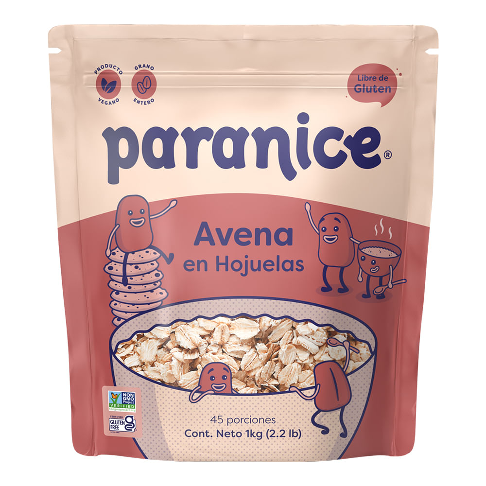 PARANICE AVENA SIN GLUTEN BOLSA 1000 G